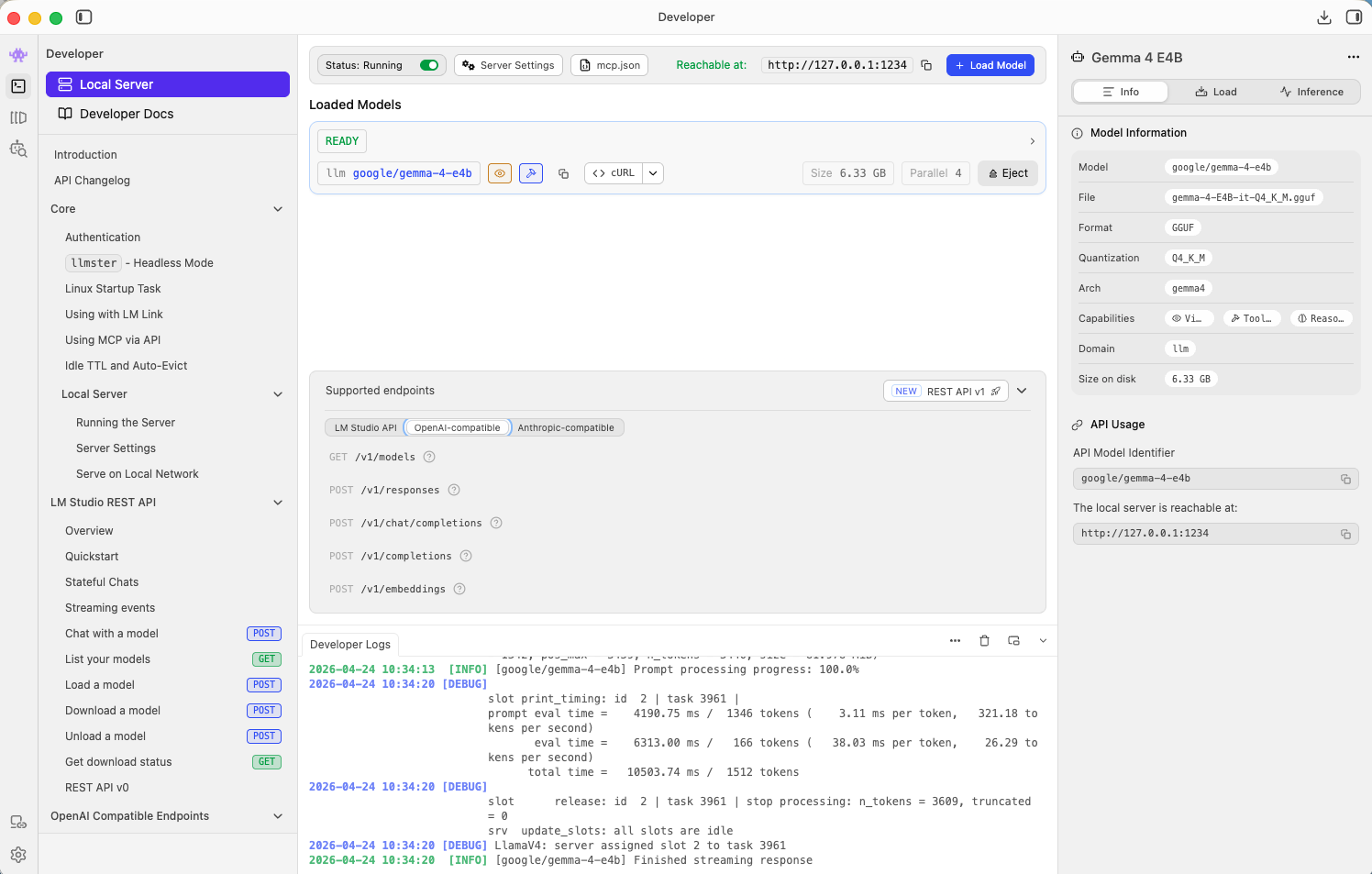 Server IA in locale